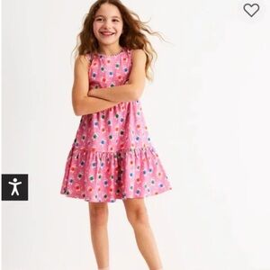 GUC Mini Boden Girls Ali Pom Trim Jersey Dress size 2-3Y